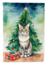 Load image into Gallery viewer, Dwelf Cat By the Christmas Tree House Flag