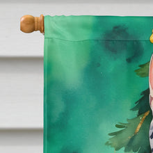 Load image into Gallery viewer, Egyptian Mau Cat By the Christmas Tree House Flag