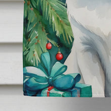 Load image into Gallery viewer, Foreign White Cat By the Christmas Tree House Flag