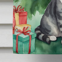 Load image into Gallery viewer, German Rex Cat By the Christmas Tree House Flag