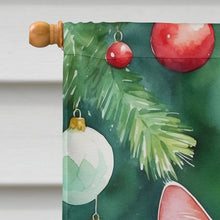 Load image into Gallery viewer, Khao Manee Cat By the Christmas Tree House Flag