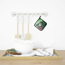 Load image into Gallery viewer, Kurilian Bobtail Cat By the Christmas Tree Pot Holders - Set of 2 Decorative Kitchen Helpers | Made in the USA
