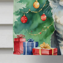 Load image into Gallery viewer, La Perm Cat By the Christmas Tree House Flag