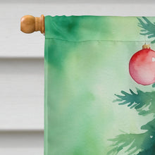 Load image into Gallery viewer, Li Hua Cat By the Christmas Tree House Flag