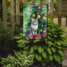 Load image into Gallery viewer, Li Hua Christmas Garden Flag - Cat by the Christmas Tree - Cat-Themed Holiday Yard Decor