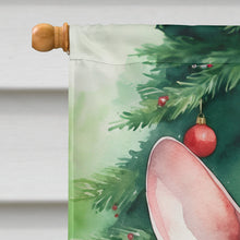 Load image into Gallery viewer, Minskin Cat By the Christmas Tree House Flag