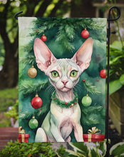 Load image into Gallery viewer, Minskin Christmas Garden Flag - Cat by the Christmas Tree - Cat-Themed Holiday Yard Decor