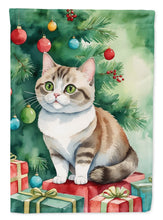 Load image into Gallery viewer, Munchkin Cat By the Christmas Tree House Flag