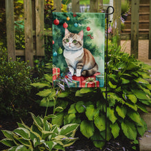 Load image into Gallery viewer, Munchkin Christmas Garden Flag - Cat by the Christmas Tree - Cat-Themed Holiday Yard Decor