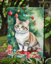 Load image into Gallery viewer, Munchkin Christmas Garden Flag - Cat by the Christmas Tree - Cat-Themed Holiday Yard Decor