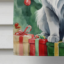 Load image into Gallery viewer, Nebelung Cat By the Christmas Tree House Flag