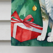 Load image into Gallery viewer, Oregon Rex Cat By the Christmas Tree House Flag