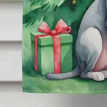 Load image into Gallery viewer, Oriental Shorthair Cat By the Christmas Tree House Flag