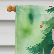 Load image into Gallery viewer, Owyhee Bob Cat By the Christmas Tree House Flag