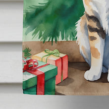 Load image into Gallery viewer, Owyhee Bob Cat By the Christmas Tree House Flag