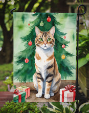 Load image into Gallery viewer, Owyhee Bob Christmas Garden Flag - Cat by the Christmas Tree - Cat-Themed Holiday Yard Decor