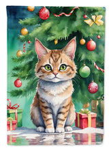 Load image into Gallery viewer, Pixie Bob Cat By the Christmas Tree House Flag