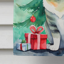 Load image into Gallery viewer, Raas Cat By the Christmas Tree House Flag