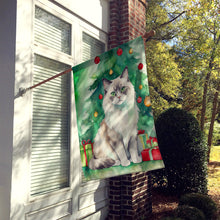 Load image into Gallery viewer, Ragdoll Cat By the Christmas Tree House Flag
