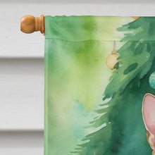 Load image into Gallery viewer, Savannah Cat By the Christmas Tree House Flag