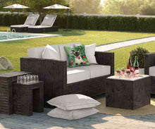 Load image into Gallery viewer, Siamese Cat By the Christmas Tree Throw Pillow