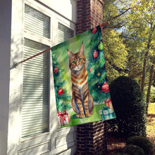 Load image into Gallery viewer, Sokoke Cat By the Christmas Tree House Flag