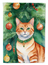 Load image into Gallery viewer, Suphalak Cat By the Christmas Tree House Flag