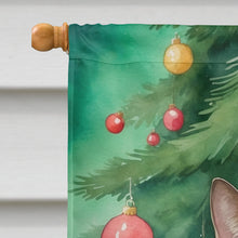 Load image into Gallery viewer, Tonkinese Cat By the Christmas Tree House Flag