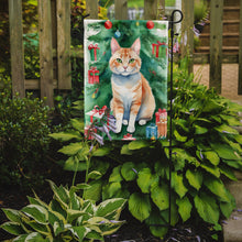 Load image into Gallery viewer, Ural Rex Christmas Garden Flag - Cat by the Christmas Tree - Cat-Themed Holiday Yard Decor