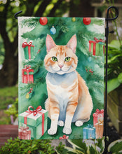 Load image into Gallery viewer, Ural Rex Christmas Garden Flag - Cat by the Christmas Tree - Cat-Themed Holiday Yard Decor