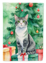 Load image into Gallery viewer, Ural Rex Cat By the Christmas Tree House Flag