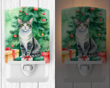 Load image into Gallery viewer, Ural Rex Cat By the Christmas Tree Ceramic Night Light