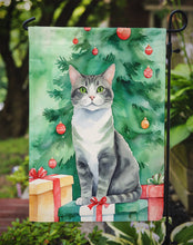 Load image into Gallery viewer, Ural Rex Christmas Garden Flag - Cat by the Christmas Tree - Cat-Themed Holiday Yard Decor