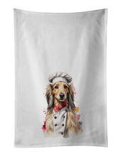 Load image into Gallery viewer, Afghan Hound Chef Kitchen Towel Set of 2