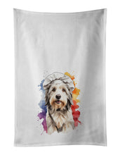 Load image into Gallery viewer, Bearded Collie Chef Kitchen Towel Set of 2