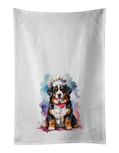 Load image into Gallery viewer, Bernese Mountain Dog Chef Kitchen Towel Set of 2