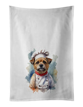 Load image into Gallery viewer, Border Terrier Chef Kitchen Towel Set of 2