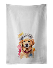 Load image into Gallery viewer, Golden Retriever Chef Kitchen Towel Set of 2
