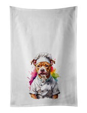 Load image into Gallery viewer, Pit Bull Terrier Chef Kitchen Towel Set of 2