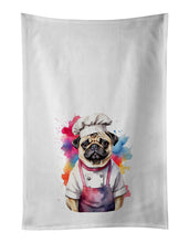 Load image into Gallery viewer, Pug Chef Kitchen Towel Set of 2