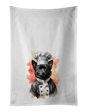 Load image into Gallery viewer, Schipperke Chef Kitchen Towel Set of 2