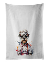 Load image into Gallery viewer, Schnauzer Chef Kitchen Towel Set of 2