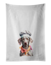 Load image into Gallery viewer, Weimaraner Chef Kitchen Towel Set of 2