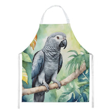Load image into Gallery viewer, African Grey Parrot Apron – Artist-Designed Kitchen, BBQ &amp; Craft Apron