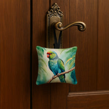 Load image into Gallery viewer, African Ringneck Parrot Hanging Square Fabric Ornament 3.5 × 3.5