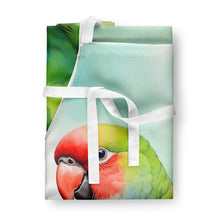 Load image into Gallery viewer, African Ringneck Parrot Apron – Artist-Designed Kitchen, BBQ &amp; Craft Apron