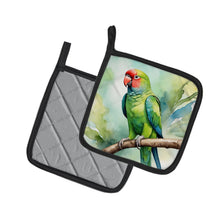 Load image into Gallery viewer, African Ringneck Parrot Pot Holders - Set of 2 Decorative Kitchen Helpers | Made in the USA