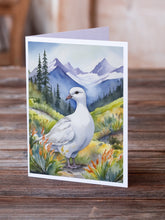 Load image into Gallery viewer, Alaska Willow Ptarmigan Greeting Cards - Blank Note Cards – 8-Pack of Artist-Designed Cards with Envelopes