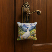Load image into Gallery viewer, Alaska Willow Ptarmigan Hanging Square Fabric Ornament 3.5 × 3.5
