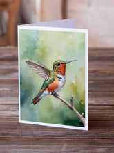 Load image into Gallery viewer, Allens Hummingbird Greeting Cards - Blank Note Cards – 8-Pack of Artist-Designed Cards with Envelopes